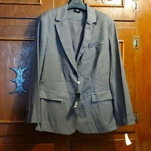 BNWT ICO gray blazer jacket sz 16P